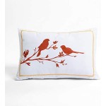 Lush Décor Harley Quilt Damask Pattern Reversible 5 Piece Bedding Set, King, Tangerine