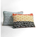 Lush Décor Bohemian Striped Quilt Reversible 3 Piece Bedding Set, King, Turquoise