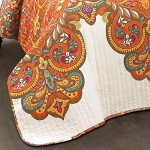 Lush Decor Boho Chic Reversible 3 Piece Quilt Bedding Set - Turquoise/Navy - King